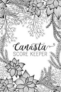 Black and White Canasta Score Keeper