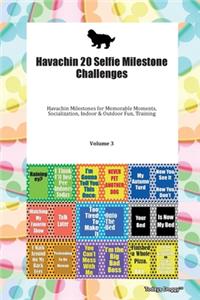 Havachin 20 Selfie Milestone Challenges Havachin Milestones for Memorable Moments, Socialization, Indoor & Outdoor Fun, Training Volume 3