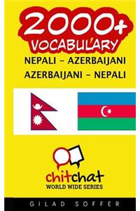2000+ Nepali - Azerbaijani Azerbaijani - Nepali Vocabulary