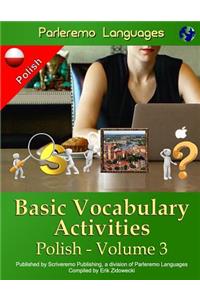 Parleremo Languages Basic Vocabulary Activities Polish - Volume 3