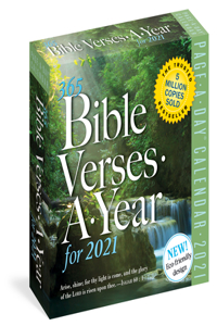 2021 365 Bible Verses-A-Year Colour Page-A-Day Calendar
