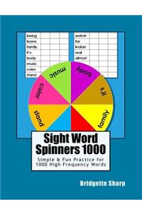 Sight Word Spinners 1000