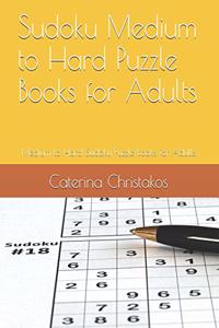 Sudoku Medium to Hard Puzzle Books for Adults