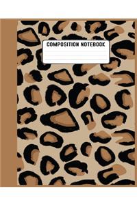 Composition Notebook: Gifts / Gift / Presents ( Leopard Skin / Fur - Ruled Notebook )