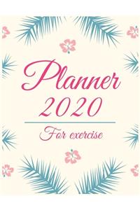 Planner 2020 for exercise