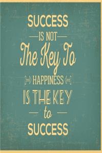 Success is not the key to happiness - Happiness is the key to success