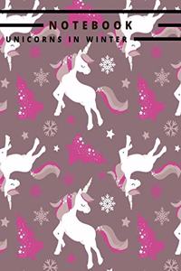Notebook Unicorns in Winter