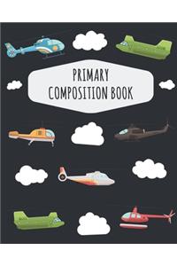 Helicopter Primary Composition Book