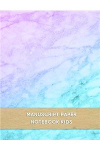 Manuscript Paper Notebook Kids