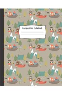 Composition Notebook: Cute College Ruled Line Paper Notebook - Perfect size for your School Bag - High quality paper - Multipurpose School Workbook for Teens or Kids Stud