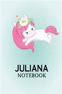 Juliana Notebook: This Is The Perfect Juliana Notebook For Birthday Girls. Cute Matte Finish Cover 6*9 Inch With 100 Pages Notebook For Write Daily Routine, Journal A