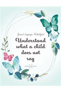 Speech Language Pathologist Understand what a child does not say 2019-2020 Academic Planner Monthly Sep - Dec