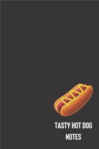 tasty hot dog notes: small lined Hot Dog Notebook / Travel Journal to write in (6'' x 9'') 120 pages