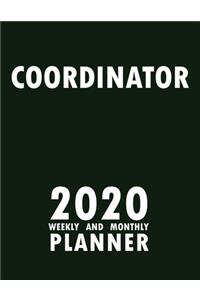 Coordinator 2020 Weekly and Monthly Planner