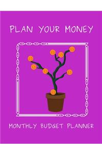 Plan Your Money - Monthly Budget Planner