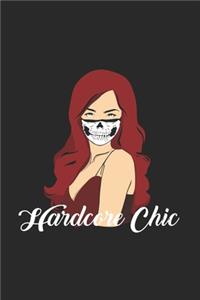 Hardcore Chic: 6x9 HardStyle - grid - squared paper - notebook - notes