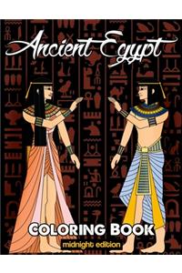 Ancient Egypt Coloring Book Midnight Edition