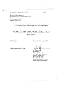 Hawaii Space Grant Consortium