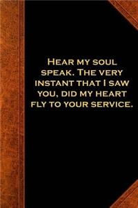 2019 Weekly Planner Shakespeare Quote Instant I Saw You 134 Pages