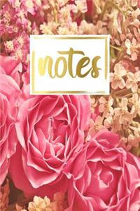 Notes: Flower Matte Cover Design Composition Notebook College Ruled Journal Daily and Planner for School Subjects, Writing Notes, Diaries