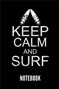 Keep Calm and Surf Notebook