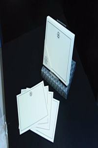 Notelets-Silver Fleur de Lys