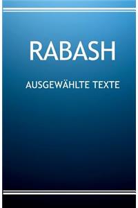 RABASH - Ausgewählte Texte
