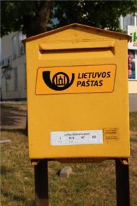 Yellow Post Mail Box in Lithuania Journal