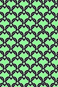 Bullet Journal Notebook Chained Hearts Pattern 15