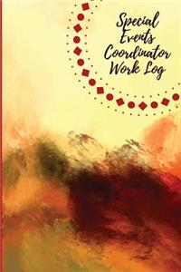 Special Events Coordinator Work Log: Work Journal, Work Diary, Log - 126 pages, 6 x 9 inches