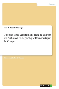 L'impact de la variation du taux de change sur l'inflation en République Démocratique du Congo