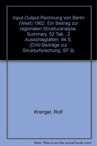 Input-Output-Rechnung Von Berlin (West) 1962