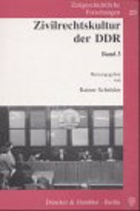 Zivilrechtskultur Der Ddr