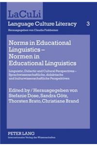 Norms in Educational Linguistics – Normen in Educational Linguistics