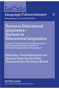 Norms in Educational Linguistics - Normen in Educational Linguistics