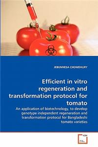 Efficient in vitro regeneration and transformation protocol for tomato