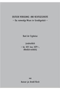Deutsche Verfassungs- und Rechtsgeschichte
