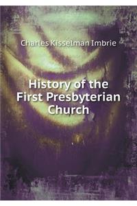 History of the First Presbyterian Church