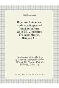 Publication of the Society of Ancient Literature Lovers 26 and 56. George Mnich's Letovnik. Issue 1-2