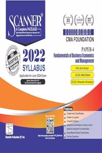 Fundamentals of Business Economics and Management (Paper 4 | CMA Foundation) Scanner - Including questions and solutions | 2022 Syllabus | Applicable for June 2024 Exam | Green Edition