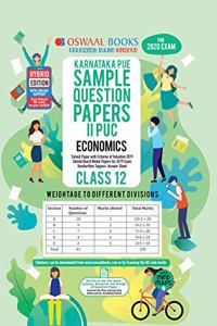 Oswaal Karnataka PUE Sample Question Papers II PUC Class 12 Economics Book (March 2020 Exam)