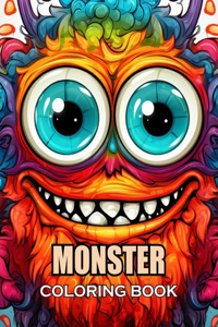 Monster Coloring Book for Adults