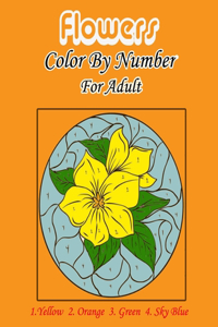 Flowers Color by number for Adults