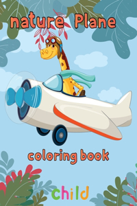nature Plane Coloring Book child