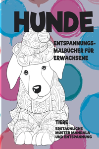 Entspannungs-Malbücher für Erwachsene - Erstaunliche Muster Mandala und Entspannung - Tiere - Hunde