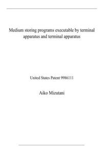 Medium storing programs executable by terminal apparatus and terminal apparatus