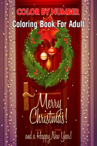 Merry Christmas Color By Number Coloring Book For Adult