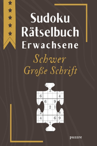 Sudoku Rätselbuch Erwachsene Schwer Große Schrift