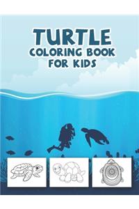 Turtle Coloring Book For Kids