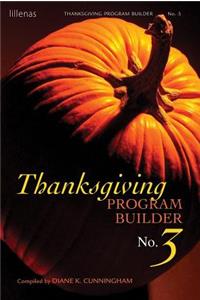 Thanksgiving Program Builder No. 3